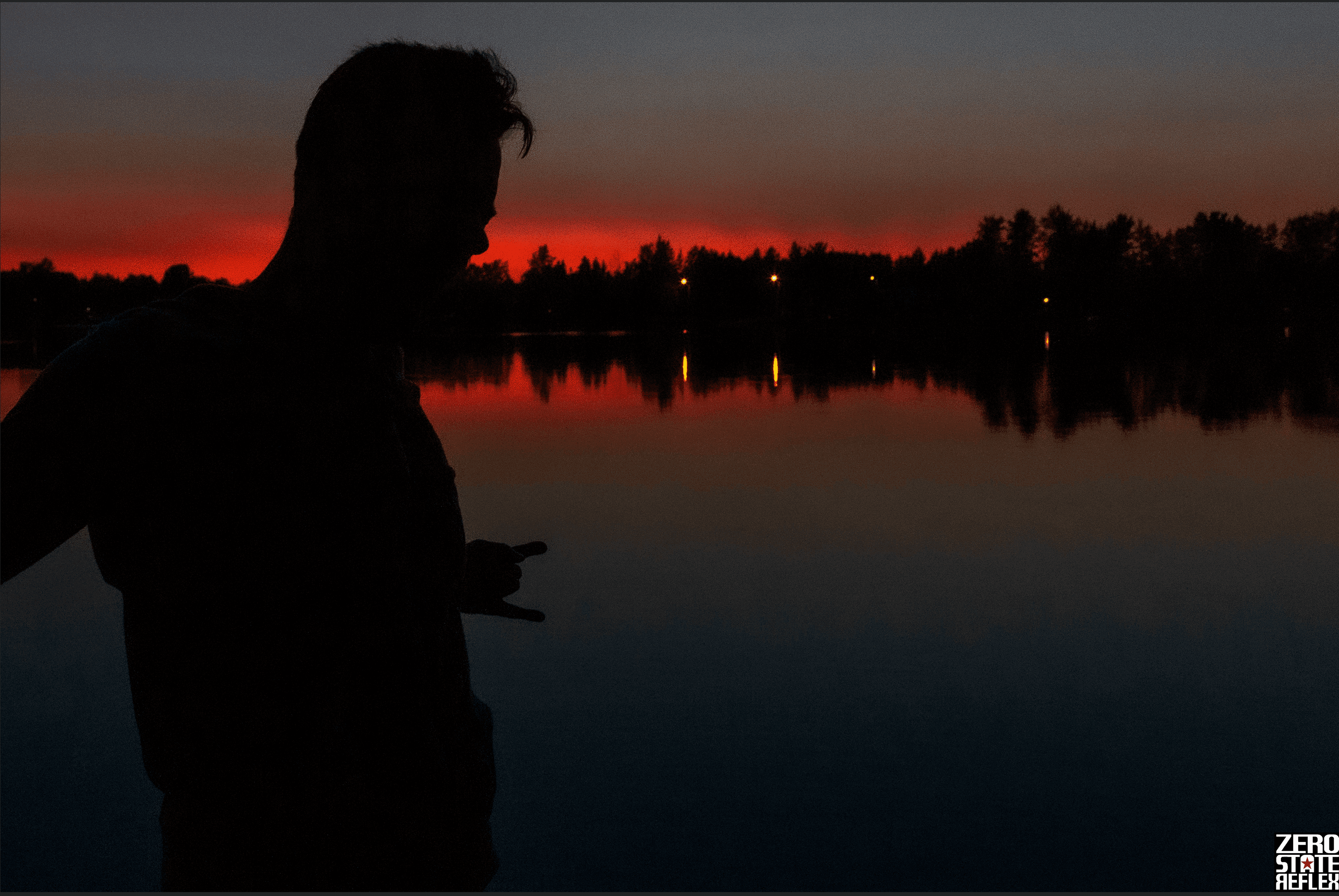 David at the lake in Alaska