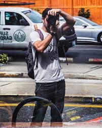 David shooting photography