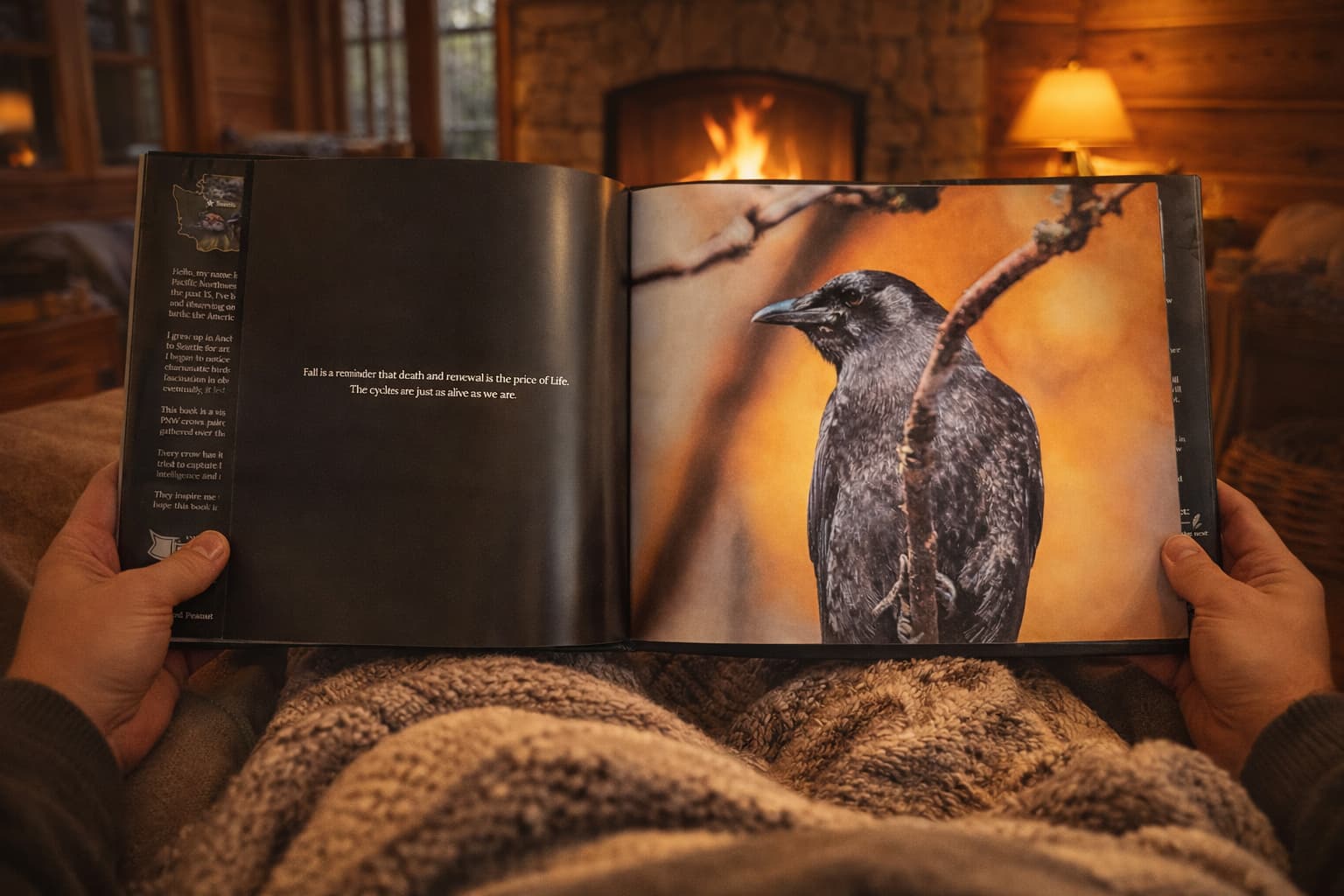 Crows & Wisdom on the couch